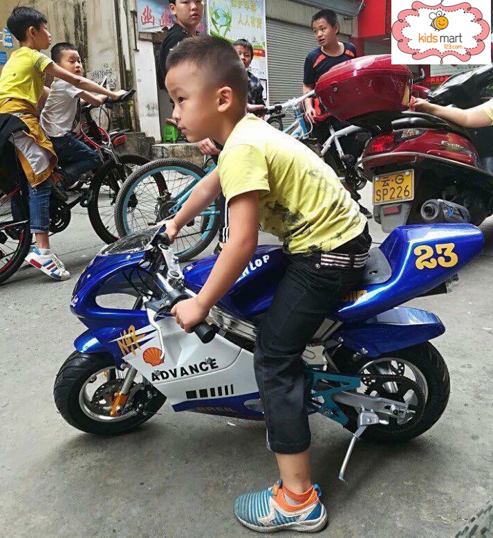Xe Moto Ducati mini chạy Xăng pha nhớt